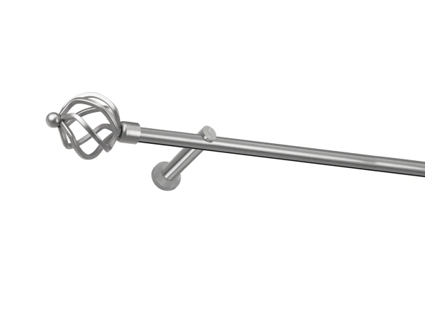 19mm-es függönykarnis - belső sínes rúd - egysoros - SPIRAL - satin 1
