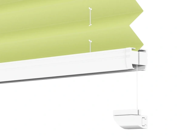 LUX pliszé függöny - BLACKOUT szövet (fényzáró) - Fresh lime 11193 BO 8