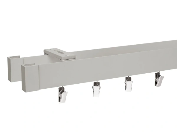 Kétsínes mennyezeti MODERN karnis - INOX árnyalat 1