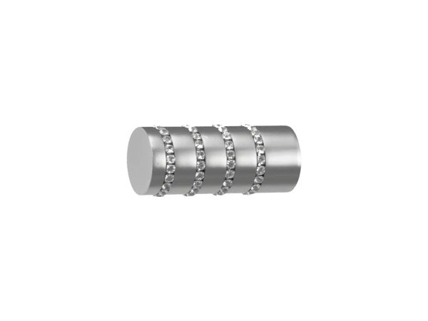 25x25mm-es függönykarnis - kétsoros - CYLINDER CRYSTAL - satin 2
