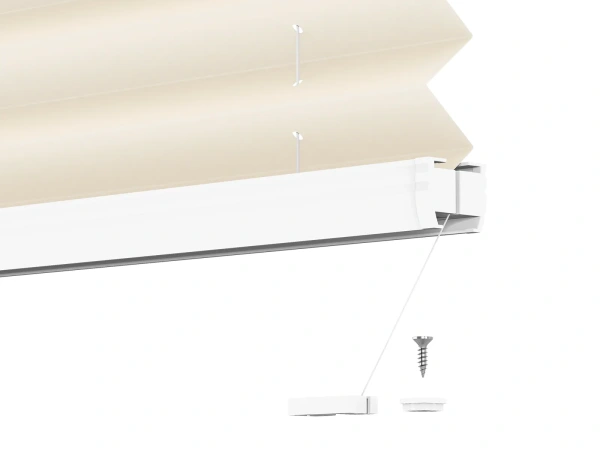 LUX Pliszé függönyök - PEARL szövet - Almond 11063 PEARL 7