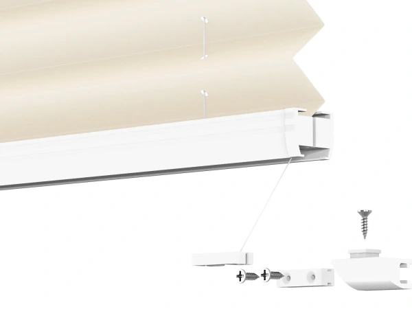 LUX Pliszé függönyök - PEARL szövet - Almond 11063 PEARL 9