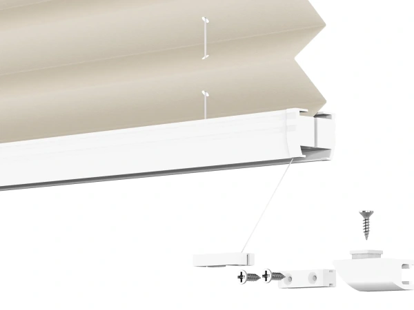 LUX Pliszé függönyök - PEARL szövet - Crafted linen 11064 PEARL 9