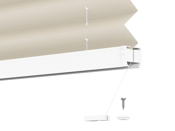 LUX Pliszé függönyök - PEARL szövet - Crafted linen 11064 PEARL 7