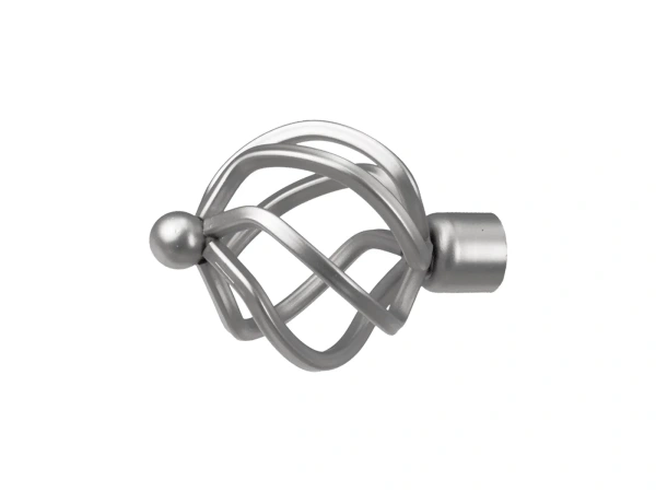 16x16mm-es függönykarnis - kétsoros - SPIRAL - satin 2