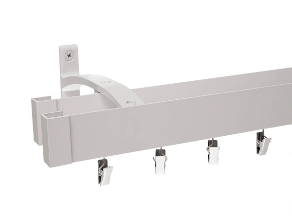 Kétsínes oldalfali MODERN karnis - INOX árnyalat 1