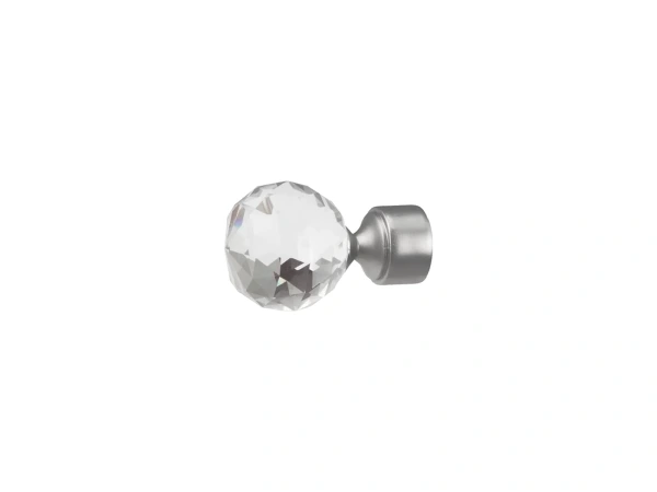 16x16mm-es függönykarnis - kétsoros - CRYSTAL GOLYÓ - satin 2