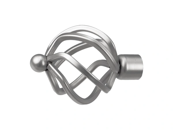 19mm-es függönykarnis - egysoros - SPIRAL - satin 2