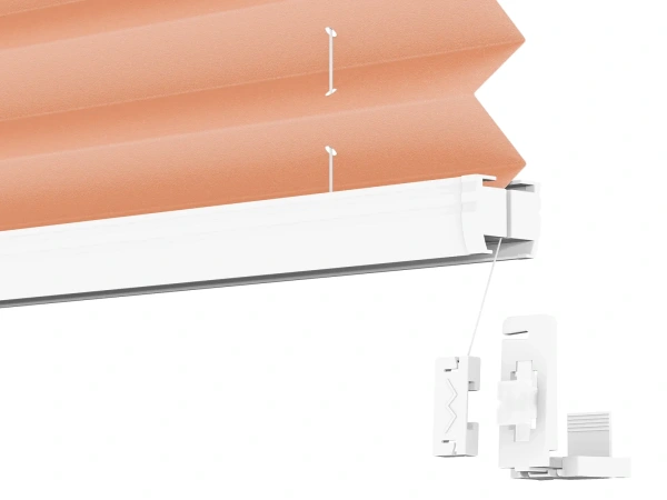LUX Pliszé függönyök - PEARL szövet - Coral 11074 PEARL 5