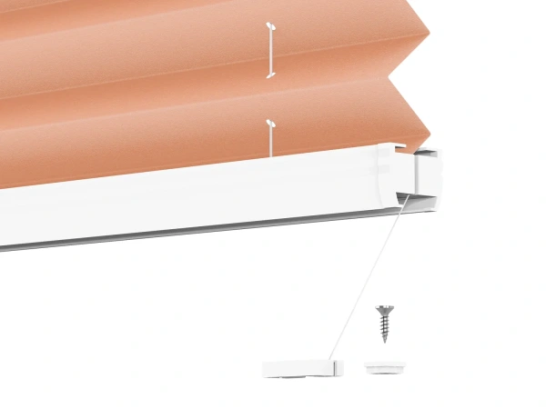 LUX Pliszé függönyök - PEARL szövet - Coral 11074 PEARL 7