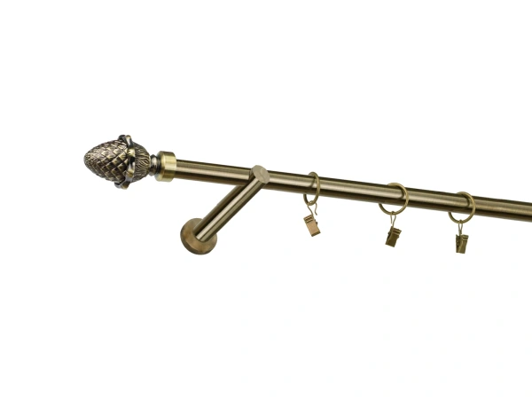 19mm-es függönykarnis - egysoros - MAKK - antik