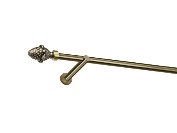 19mm-es függönykarnis - egysoros - MAKK - antik 1