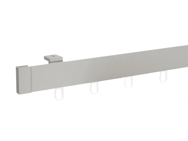 Egysínes mennyezeti MODERN karnis - INOX árnyalat