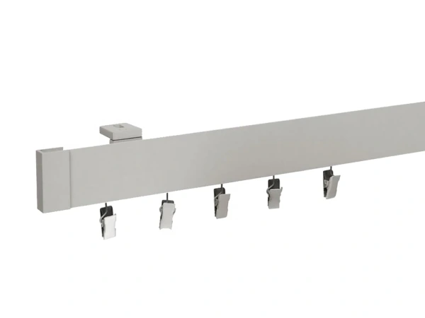 Egysínes mennyezeti MODERN karnis - INOX árnyalat 1
