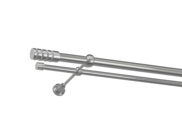 25x16mm-es függönykarnis - kétsoros - CYLINDER CRYSTAL - satin 1