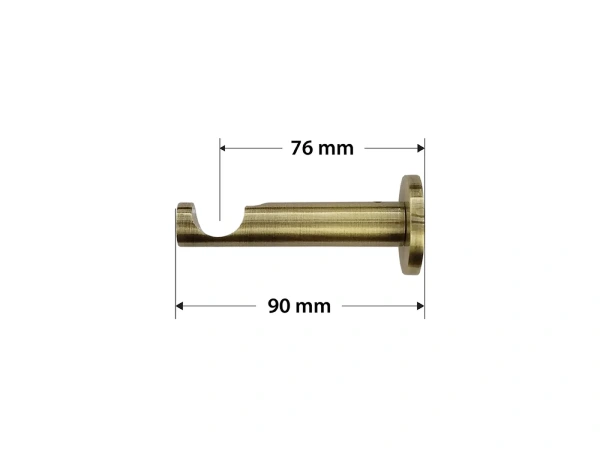 19mm-es függönykarnis - egysoros - CYLINDER CRYSTAL - antik 3
