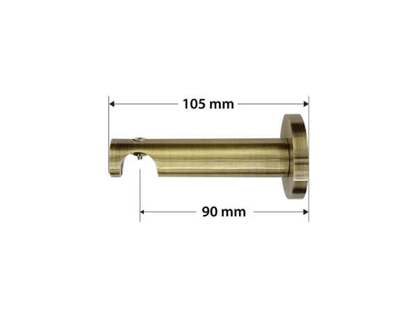 19mm-es függönykarnis - belső sínes rúd - egysoros - CRYSTAL CONE - antik 3