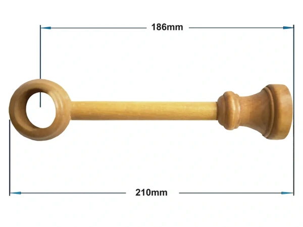 Egysoros 28mm-es fa karnis - ARANY TÖLGY 2