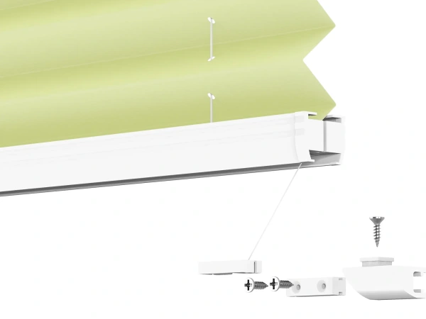 LUX Pliszé függönyök - PEARL szövet - Fresh lime 11052 PEARL 9