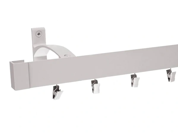 Egysínes oldalfali MODERN karnis - INOX árnyalat 1