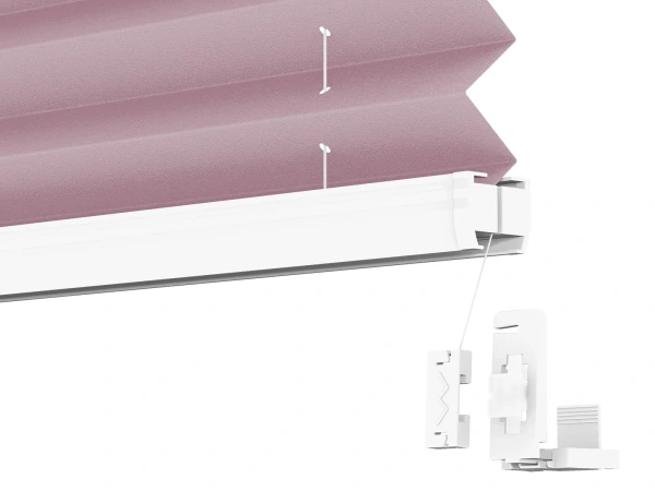 LUX Pliszé függönyök - PEARL szövet - Fuchsia 11077 PEARL 5