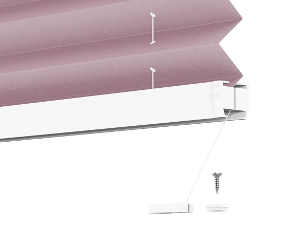LUX Pliszé függönyök - PEARL szövet - Fuchsia 11077 PEARL 7