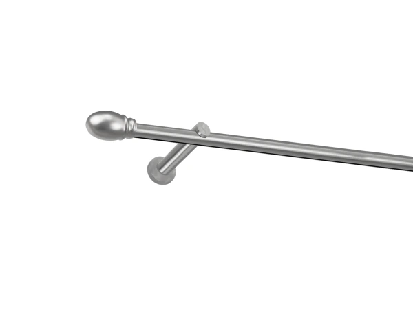 19mm-es függönykarnis - belső sínes rúd - egysoros - BELUNO - satin 1