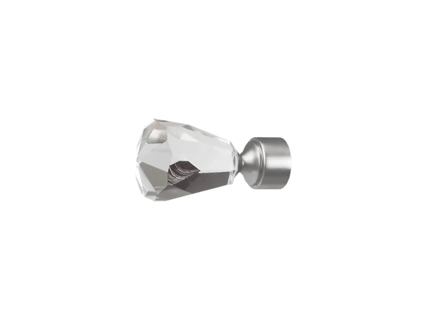 19mm-es függönykarnis - egysoros - CRYSTAL CONE - satin 2