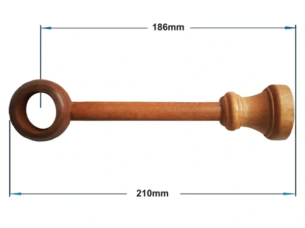 Egysoros 28mm-es fa karnis - ÉGERFA 2