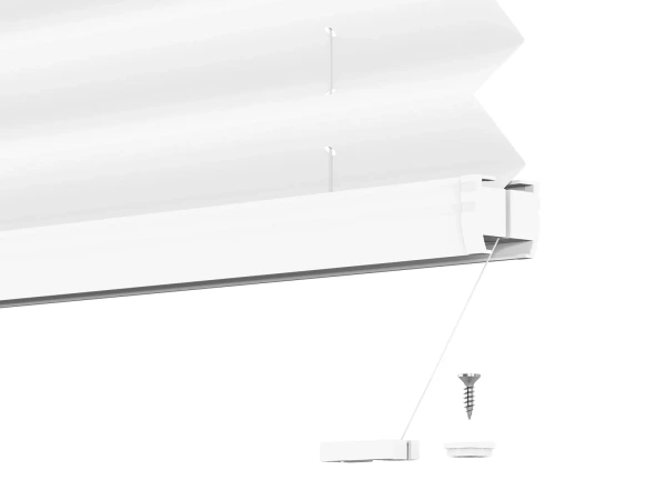 LUX pliszé függöny - BLACKOUT szövet (fényzáró) - Blossom White 11191 BO 7