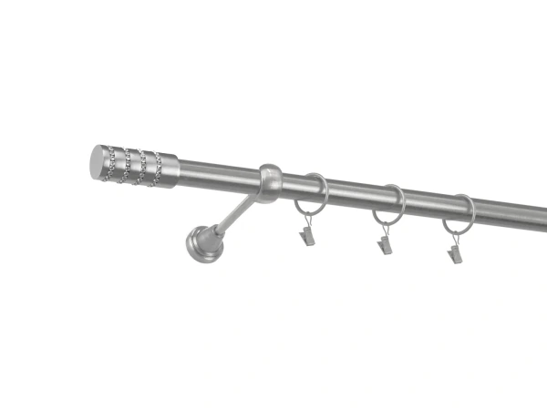 25mm-es függönykarnis - egysoros - CYLINDER CRYSTAL - satin