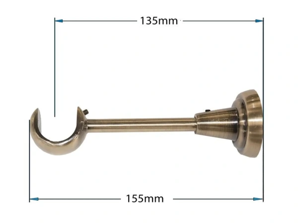 25mm-es függönykarnis - egysoros - CYLINDER CRYSTAL - antik 3