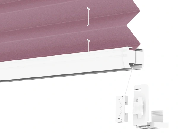 LUX pliszé függöny - BLACKOUT szövet (fényzáró) - Fuchsia 11243 BO 5