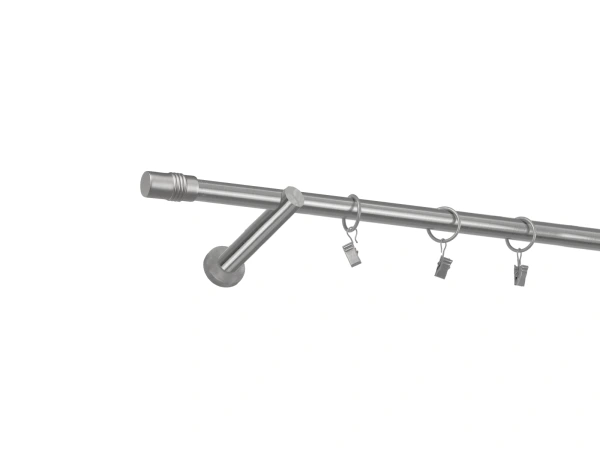 19mm-es függönykarnis - egysoros - CYLINDER - satin
