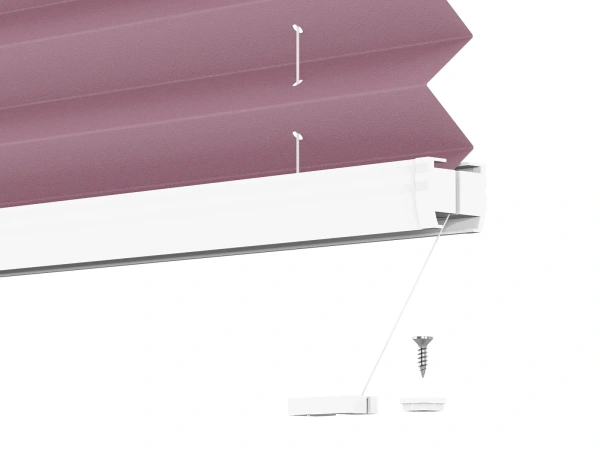 LUX pliszé függöny - BLACKOUT szövet (fényzáró) - Fuchsia 11243 BO 7