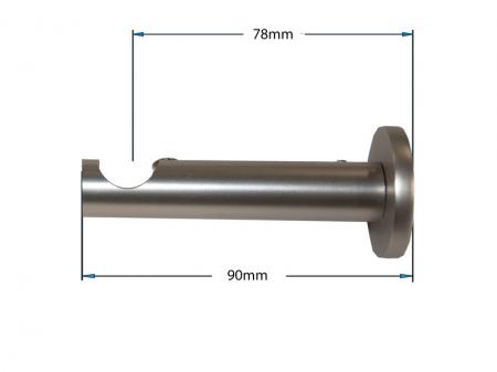 Egysoros 16mm karnis - QUADRO - satin 4