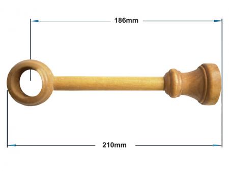 Egysoros 28mm-es fa karnis - ARANY TÖLGY 1