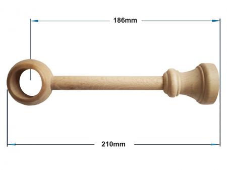 Egysoros 28mm-es fa karnis - FENYŐ 1