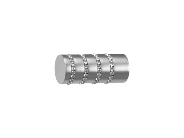 25x16mm-es függönykarnis - kétsoros - CYLINDER CRYSTAL - satin