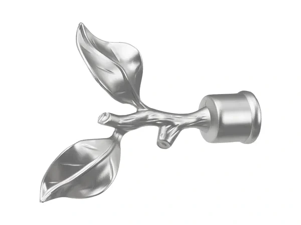 25x16mm-es függönykarnis - kétsoros - RÓZSA LEVÉL - satin