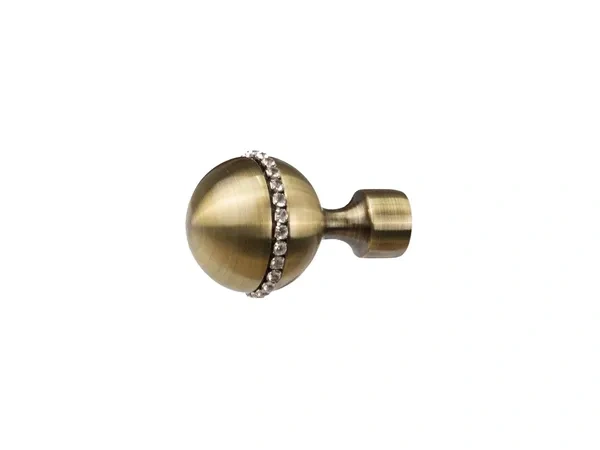 16mm-es függönykarnis - egysoros - KALISTO CRYSTAL - antik