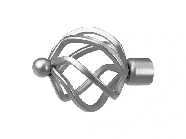 19mm-es függönykarnis - belső sínes rúd - egysoros - SPIRAL - satin
