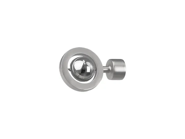 19mm-es függönykarnis - belső sínes rúd - egysoros - JUPITER - satin
